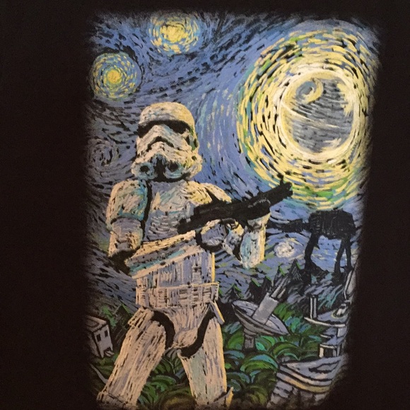 Star Wars Van Gogh stormtrooper shirt - Picture 2 of 2